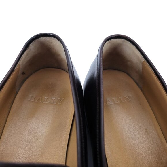 Bally Switzerland Webb Dark Brown Leather Penny Loafers Mens 10.5 Dress Shoes main image 7
